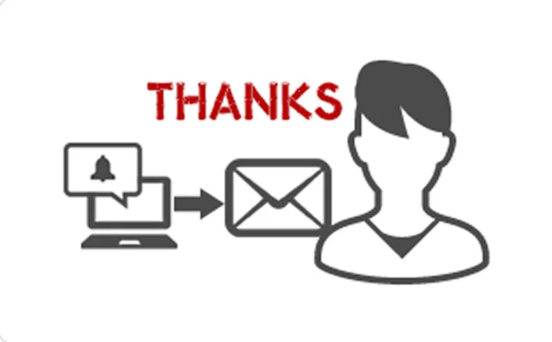 反響自動返信メール機能